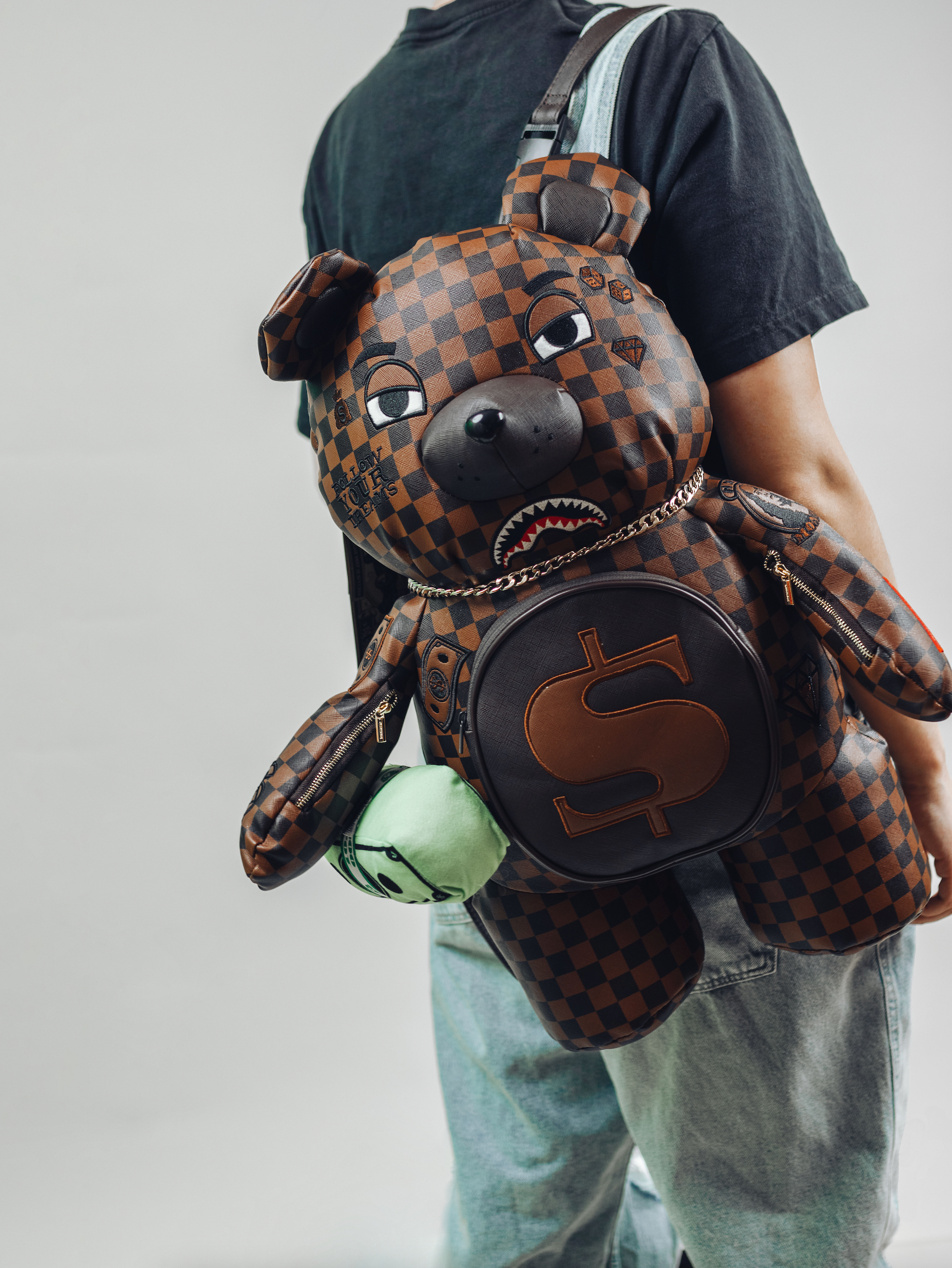 sprayground teddy bear backpack
